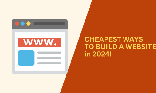 cheapest ways to build a website